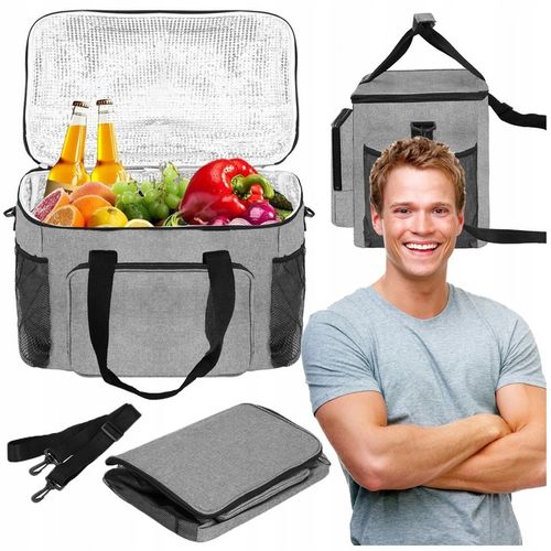 TORBA TERMICZNA śniadaniowa PLAŻOWA PIKNIKOWA lodówka NA JEDZENIE 28 litrów na Arena.pl