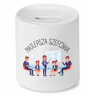 Skarbonka Dla Szefa Najlepsza Szefowa Prezent Z Nadrukiem Ze Zdjęciem