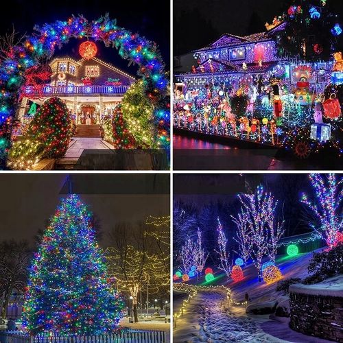 LAMPKI CHOINKOWE 1000 LED ZEWNĘTRZNE i WEWNĘTRZNE KOLOROWE MULTI na Arena.pl