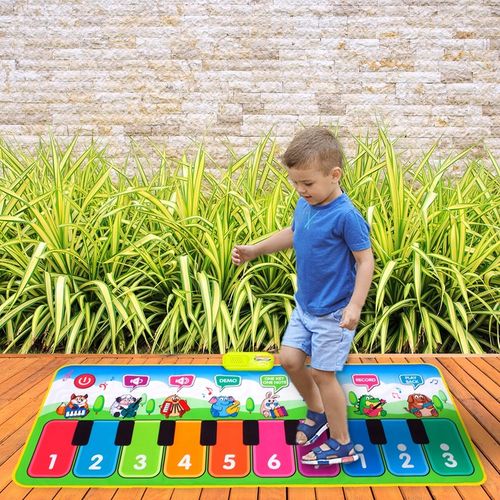 MATA MUZYCZNA DO TAŃCZENIA DLA DZIECI INTERAKTYWNA 130 cm PIANINKO NAGRYWA na Arena.pl