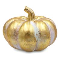 SZTUCZNA DYNIA ZŁOTA OZDOBNA DEKORACJA JESIENNA DUŻA FIGURKA 25 cm