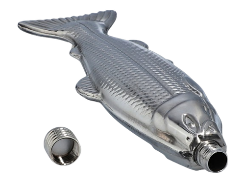 Piersiówka w Kształcie Rybki Stal Nierdzewna 4 OZ ok. 120 ml dla Wędkarza na Arena.pl