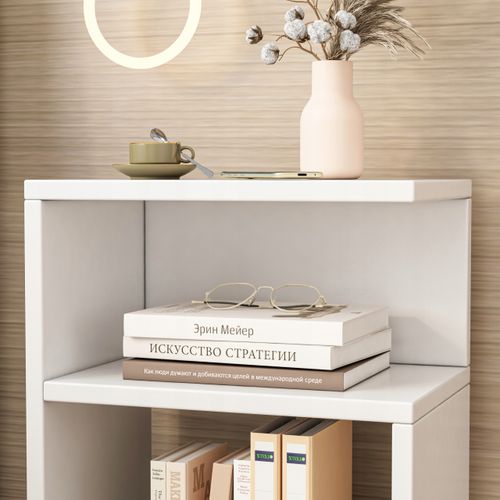 SZAFKA NOCNA STOLIK PRAWA/LEWA BIAŁA DO SYPIALNI SALONU NOWOCZESNA LOFT na Arena.pl