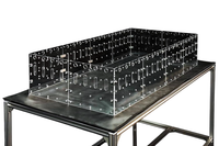 Mata pod klatkę dla zwierząt wodoodporna plandeka czarna 152x76 cm suwak