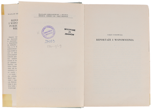 Sieroszewski Reportaże i wspomnienia DziełaXX 1963 na Arena.pl