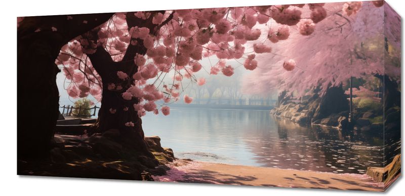 Obraz 60x30cm Spokój Sakury zdjęcie 1