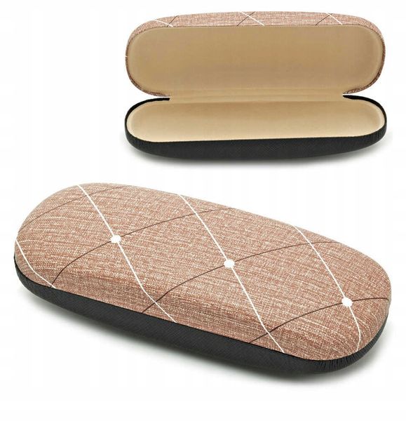 POKROWIEC OKULAROWY ETUI CASE TWARDE BRĄZOWE zdjęcie 8