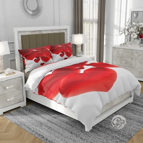 Pościel 3D bawełna satyna 160x200cm SERCA na Arena.pl