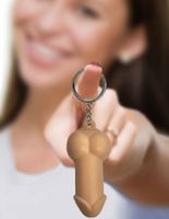 super fun key chain, squishy penis