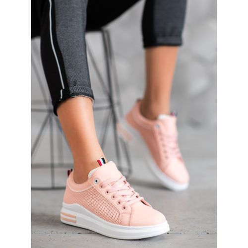 Pudrowe Trampki Na Platformie r.40 na Arena.pl