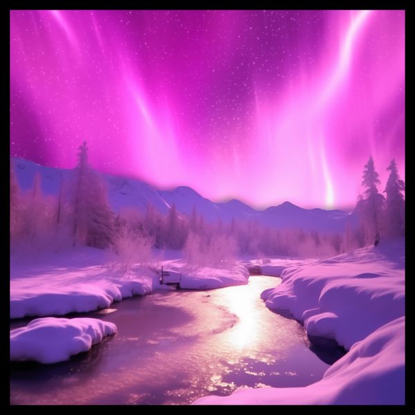 Plakat 60x60cm Aurora Nad Niebiem zdjęcie 2