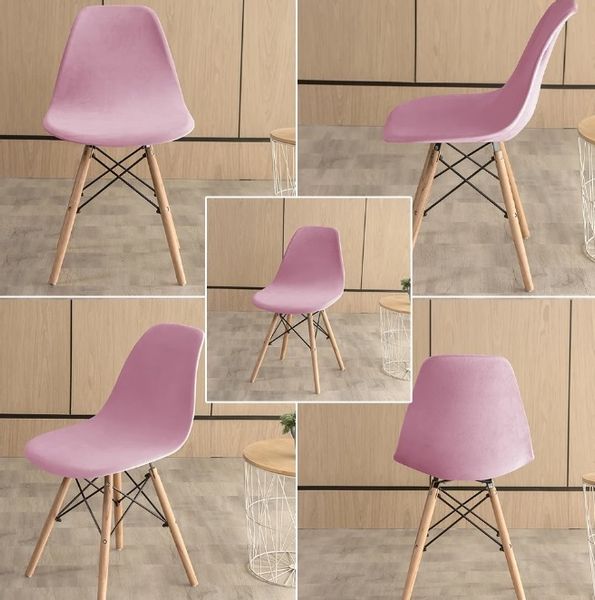 POKROWIEC NA KRZESŁO SKANDYNAWSKIE WELUR PREMIUM AKSAMIT ELASTYCZNY zdjęcie 5