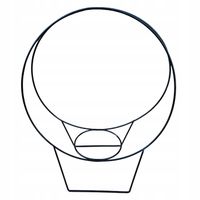 STROIK BAZA DO WIANEK KWIATÓW DEKORACJA PODKŁAD CZARNY 40 CM