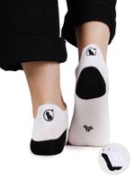 Skarpety stopki dziewczęce z haftem na zapiętce koty 3PAK 35-38 YOCLUB