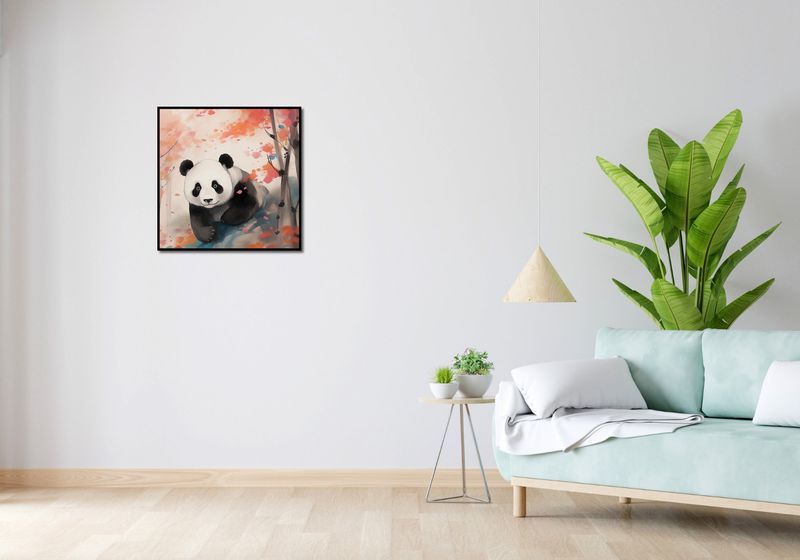 Plakat 60x60cm Panda wśród Klonów zdjęcie 4