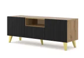 Szafka RTV Ravenna B 150 cm 2D1S artisan czarny