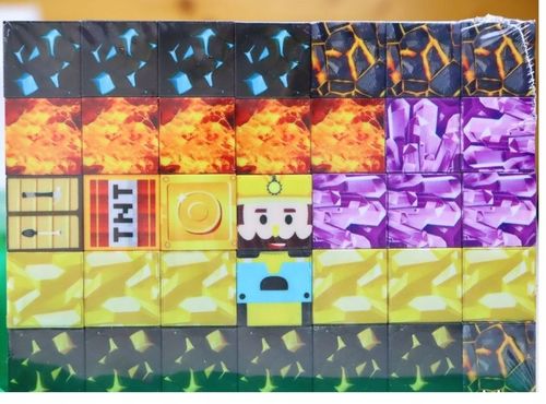 KLOCKI MAGNETYCZNE MINECRAFT KLOCKI SZEŚCIANY 100 KLOCKÓW + 1 FIGURKA MOCNE na Arena.pl