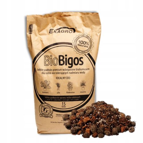 Podłoże Bigos Lekka BIO Ziemia do Monstery Kwiatów15L Wzbogacone na Arena.pl