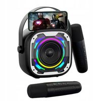 BEZPRZEWODOWY ZESTAW DO KARAOKE GŁOŚNIK BLUETOOTH + 2 MIKROFONY NA PREZENT