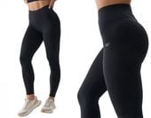 LEGGINSY 4F DAMSKIE WYSOKI STAN BAWEŁNIANE LEGINSY r.M