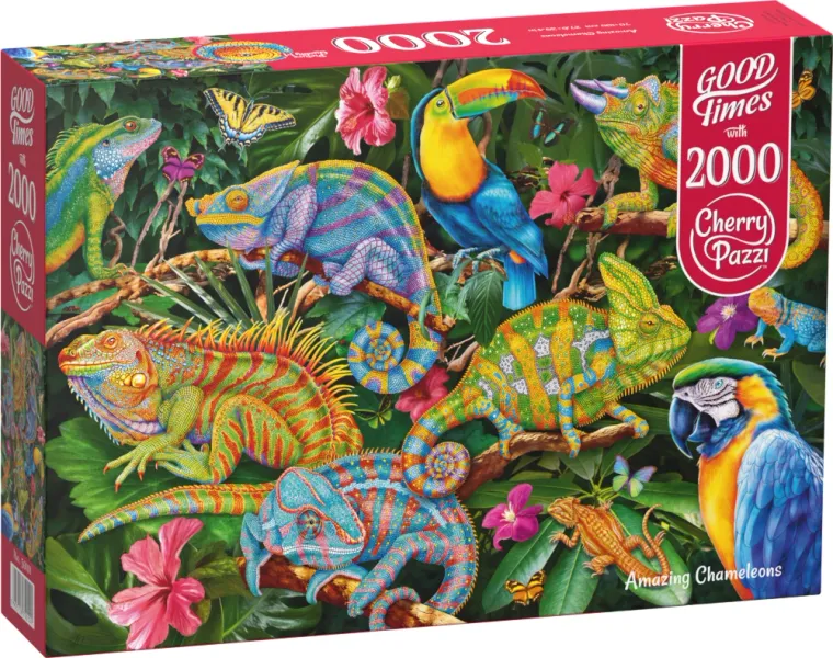 Puzzle 2000 elementów. Niesamowite kameleony 50101 zdjęcie 1