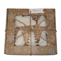 Świeca Dekoracyjna Sojowa Podziękowania Prezent Zestaw Świąteczny Box