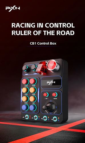 Control Box PXN CB1 Programowalny Panel Przycisków do Simracingu Gier RGB na Arena.pl