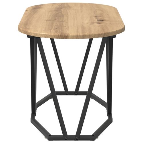 Stolik kawowy  z dębu artystycznego 80x40x40,5 cm, z drewna inżynieryjnego na Arena.pl