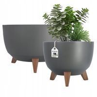 KADAX Doniczka Na Nóżkach Wkład 29+40cm Antracyt