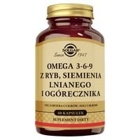 Solgar Omega 3-6-9 kwasy omega-3 kapsułki 60 ml 60 szt. suplement diety