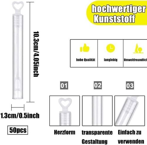 Pojemnik Tubka na Bańki Mydlane z Uchwytem 50szt na Arena.pl