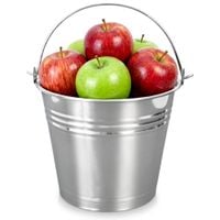 Wiadro stalowe nierdzewne 5 l