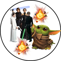 Opłatek na tort STAR WARS Gwiezdne Wojny Yoda Postać Postacie