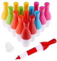 zestaw 15szt. długopisów w kształcie kręgli