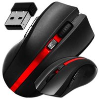 WYSOKI POŁYSK Cicha mysz myszka bezprzewodowa optyczna 6 przycisków DPI1600
