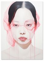 Plakat jasny portret nowoczesny obraz 61x91 cm