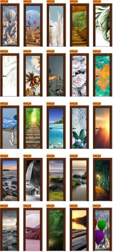 Naklejka samoprzylepna Okleina na Drzwi Szafę 3D na Arena.pl