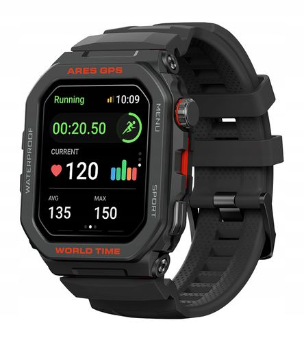 Smartwatch Zeblaze Ares GPS czarny na Arena.pl