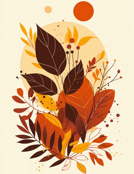 Plakat 50x65cm Barwne Oblicze Jesieni zdjęcie 1