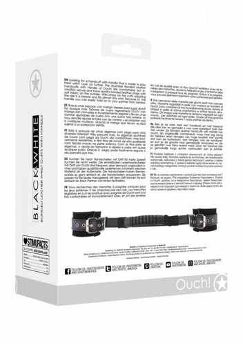 bonded leather hand cuffs with handle na Arena.pl