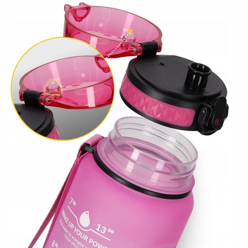 BIDON SPORTOWY SZCZELNA BUTELKA NA NAPÓJ WODĘ SOLIDNA TRITANOWA 1000 ml na Arena.pl