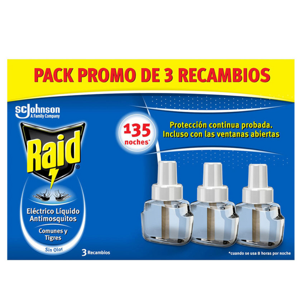 Raid Wkłady Owadobójcze Do Elektrofumigatora x3szt zdjęcie 1