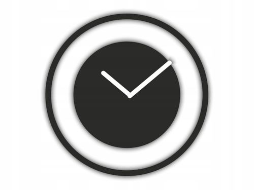 NOWOCZESNY ZEGAR ŚCIENNY CICHY TIME LOOP BLACK1011 na Arena.pl
