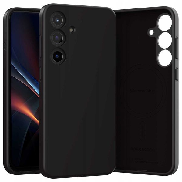 Spacecase Silicone Mag Galaxy S25+ Black zdjęcie 8