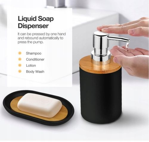 Zestaw łazienkowy akcesoriów łazienkowych 6 elementów kosz szczotka do WC na Arena.pl