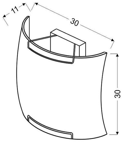 Spring plafon 30x30 1x60W E27 czerwony na Arena.pl