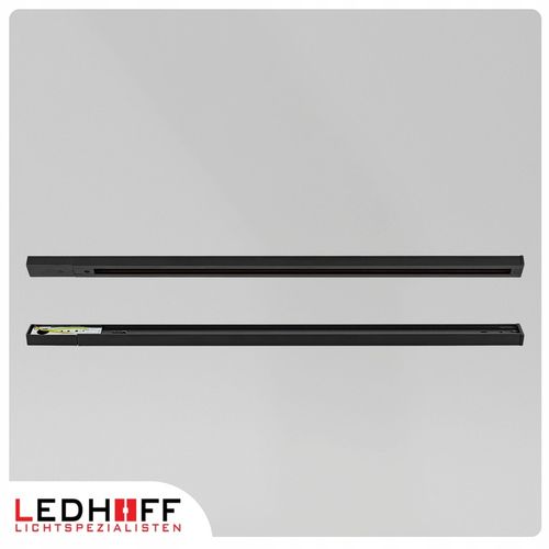 Szyna oświetleniowa LED szynoprzewód 1m czarna LISTWA z miejscem na na Arena.pl