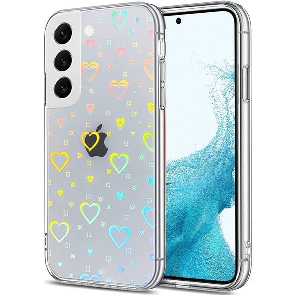 Etui Iphone 14 Pro - Serca Transparentne zdjęcie 1