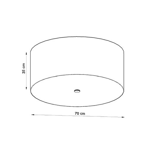 Plafon OTTO 70 czarny na Arena.pl