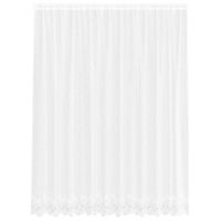 Zasłony z zasłonami Kwiatowy Biały 300 x 240 cm Poliester